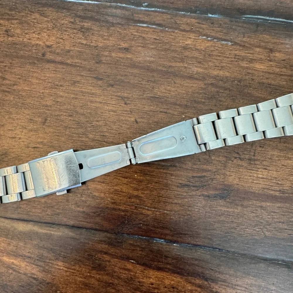 Silver Stainless Steel Apple Watch Band-Size 44